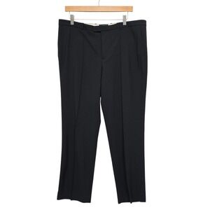 J‎ Crew Eaton Boy Black Wool Blend Flat Front Dress Pants Womens Size 14T